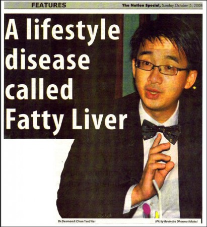 Sri Lanka, The Nation, Special, 5 Oct 08 - A Lifestyle disease called Fatty Liver.